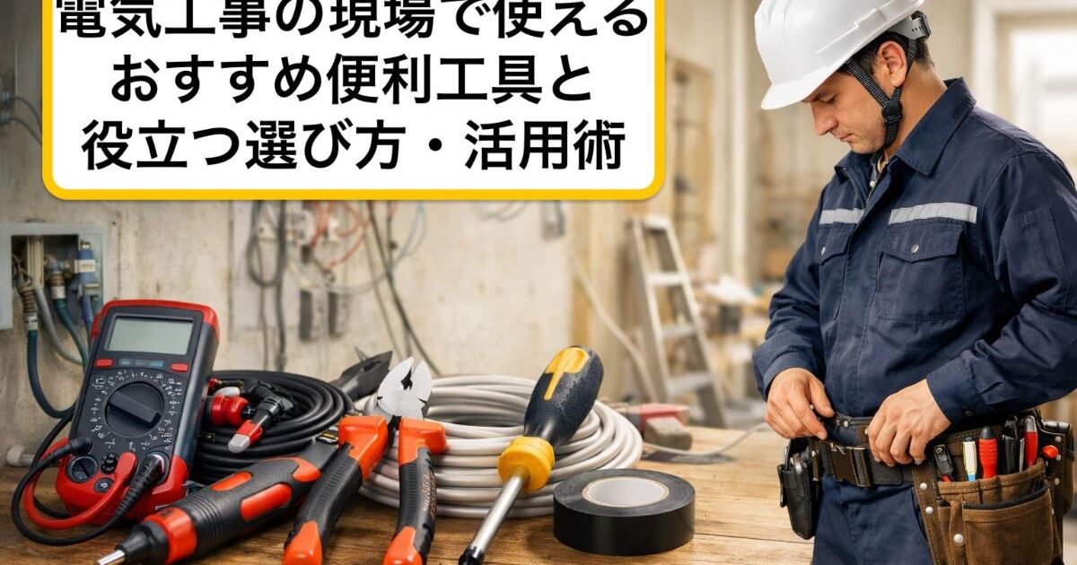 電気工事の現場で使えるおすすめ便利工具と役立つ選び方・活用術 